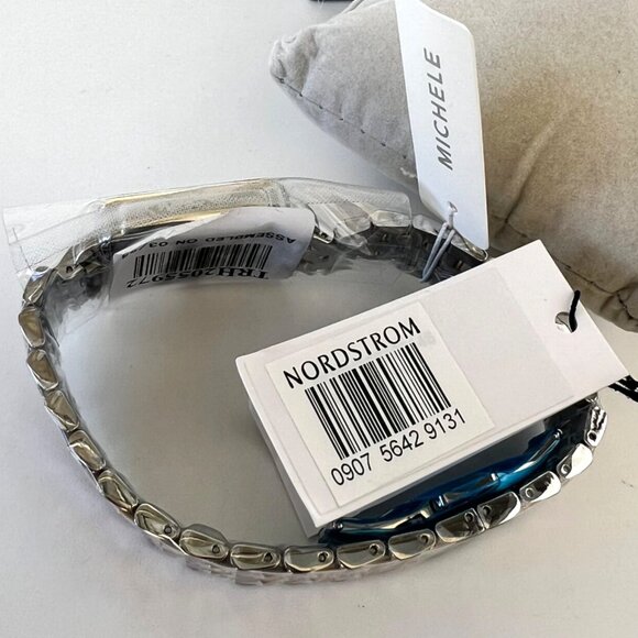 MICHELE Deco Two Tone Park Mother Of Pearl Women Watch MWW06E000145 - Picture 7 of 10